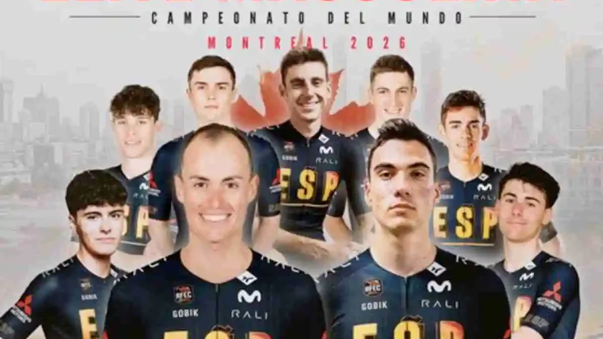 Juan Ayuso y Enric Mas lideran a la selección española en el Mundial de Montreal